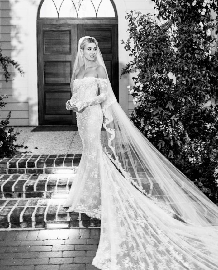 Get the Look - Hailey Bieber's Wedding Dress - Stella's Bridal