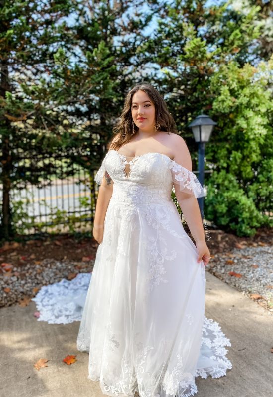 Somerville a-line wedding dress at Love it at Stella's Bridal in Westminster, Maryland