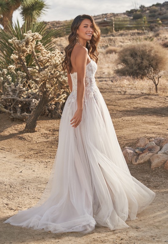 Lillian West Lorelai 66266 boho wedding dress sold at love it at stellas bridal shop in westminster md
