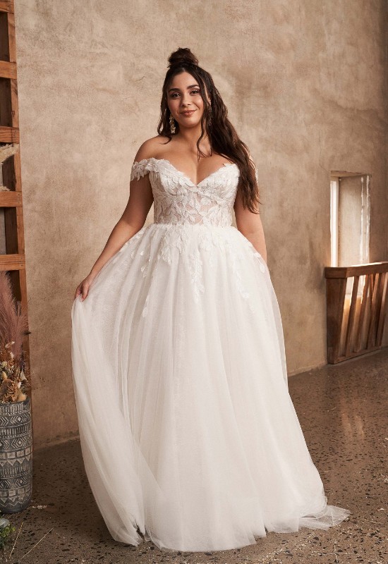Justin Alexander Lillian West 66196 Plus Size Wedding Dress at Love it at Stellas Bridal shop in westminster MD