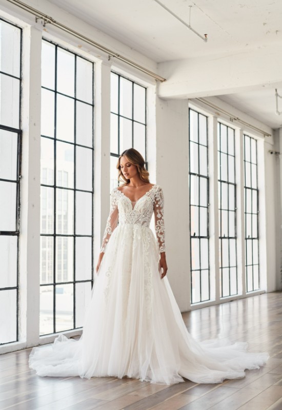 Serene Bridal Ashlyn Long Sleeve Lace Wedding Dress at Love it at Stellas Bridal Shop in Westminster MD