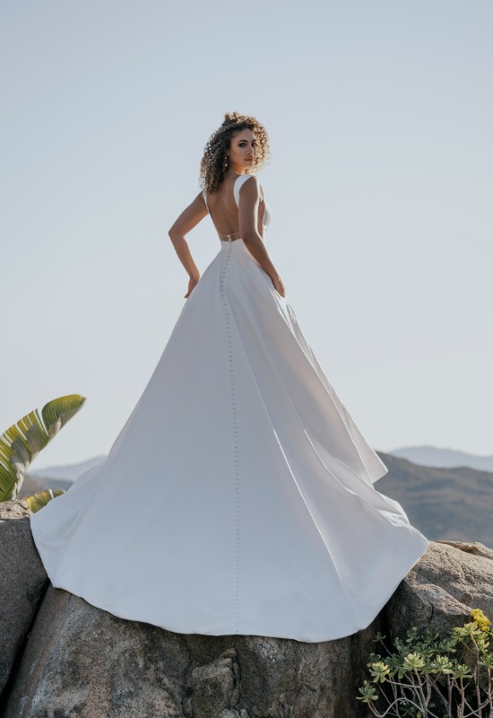 Allure Bridals A1155 Satin Ballgown at Love it at Stellas Bridal Shop in Westminster MD