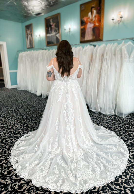 Love it at Stella's Exclusive Wedding Dress Collection at Love it at Stellas Bridal Shop in Westminster MD