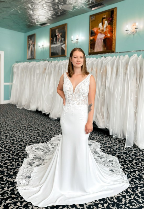 Love it at Stellas Exclusive Wedding Dress Collection at Stellas Bridal Shop ins Westminster MD