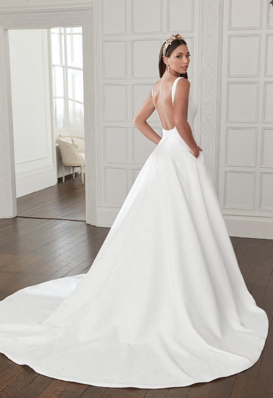 Sincerity Bridals 44357 Brocade Clean wedding dress at love it at stellas bridal in westminster MD