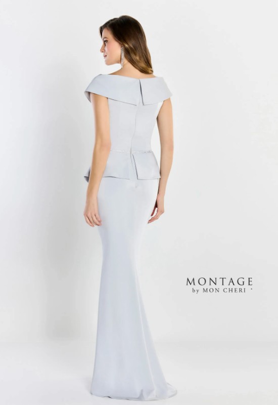 Montage Mon Cheri M2209 Peplum Mother of the Bride Groom Formalwear Dress at Love it at Stellas Bridal in Westminster MD