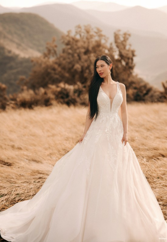 Disney Fairy Tale Weddings 2024 Collection Pocahontas D415 at Love it at Stella's Bridal Shop in Westminster MD
