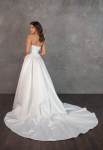 Essense of Australia D4304 Sleek Modern Couture Wedding Dress at Love it at Stella's Bridal Boutique in Westminster, Maryland