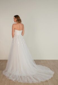 Stella York SY8139 Strapless Floral Tulle A-line Wedding Dress at Love it at Stella's Bridal Boutique in Westminster, Maryland