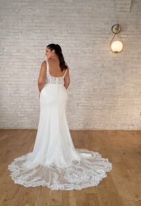 Shira - Stella's Bridal Stella York Style 7715 Square Neck Fitted Wedding Dress at Love it at Stellas Bridal Boutique in Westminster Maryland