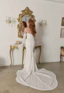Rigby - Stella's Bridal Serene by Madi Lane Rigby Lace Fitted Wedding Dress at love it at stella's bridal boutique in Westminster Maryland