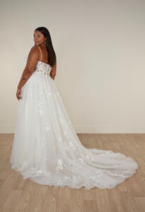 Ada - Stella's Bridal Stella York SY8213 floral a-line wedding dress at Love it at Stella's Bridal in Westminster, Maryland