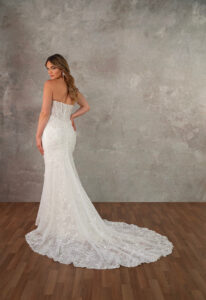 Elenora - Stella's Bridal Essense of Australia D4368 fitted beaded wedding dress at Love it at Stella's Bridal Shop in Westminster, Maryland