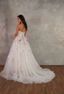 Maris - Stella's Bridal Essense of Australia D4482 floral sparkly ballgown wedding dress at Love it at Stella's Bridal Shop in Westminster, Maryland