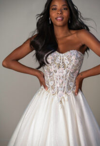 Stella York SY8181 floral sparkle ballgown wedding dress at Love it at Stella's Bridal in Westminster, Maryland