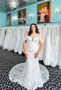 Briston - Stella's Bridal Fitted boho Wedding dress at Love it at Stella's Bridal in Westminster Maryland