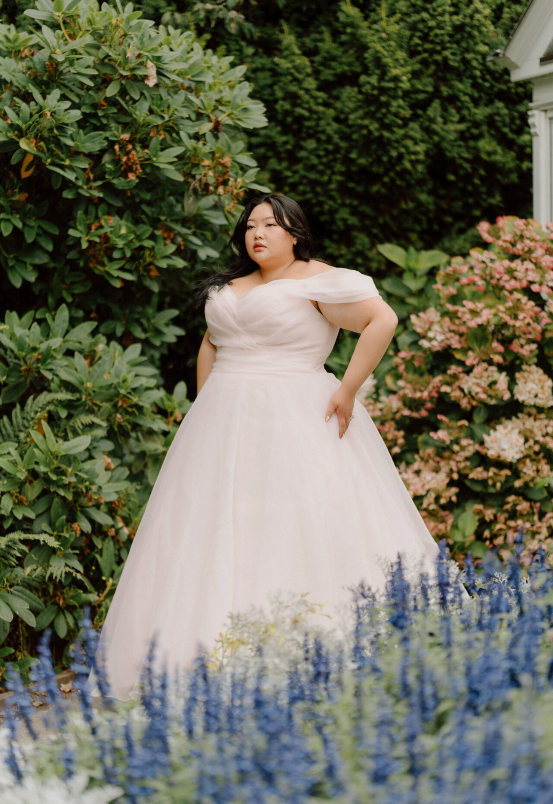 Blush Reverie - Stella's Bridal Stella York Style 8058 Blush Organza Ballgown at Love it at Stella's Bridal in Westminster Maryland