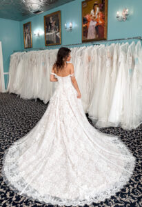 Pepper - Stella's Bridal Pepper Stella's Exclusive Boho Lace A-line Wedding Dress at Love it at Stella's Bridal Shop in Westminster Maryland