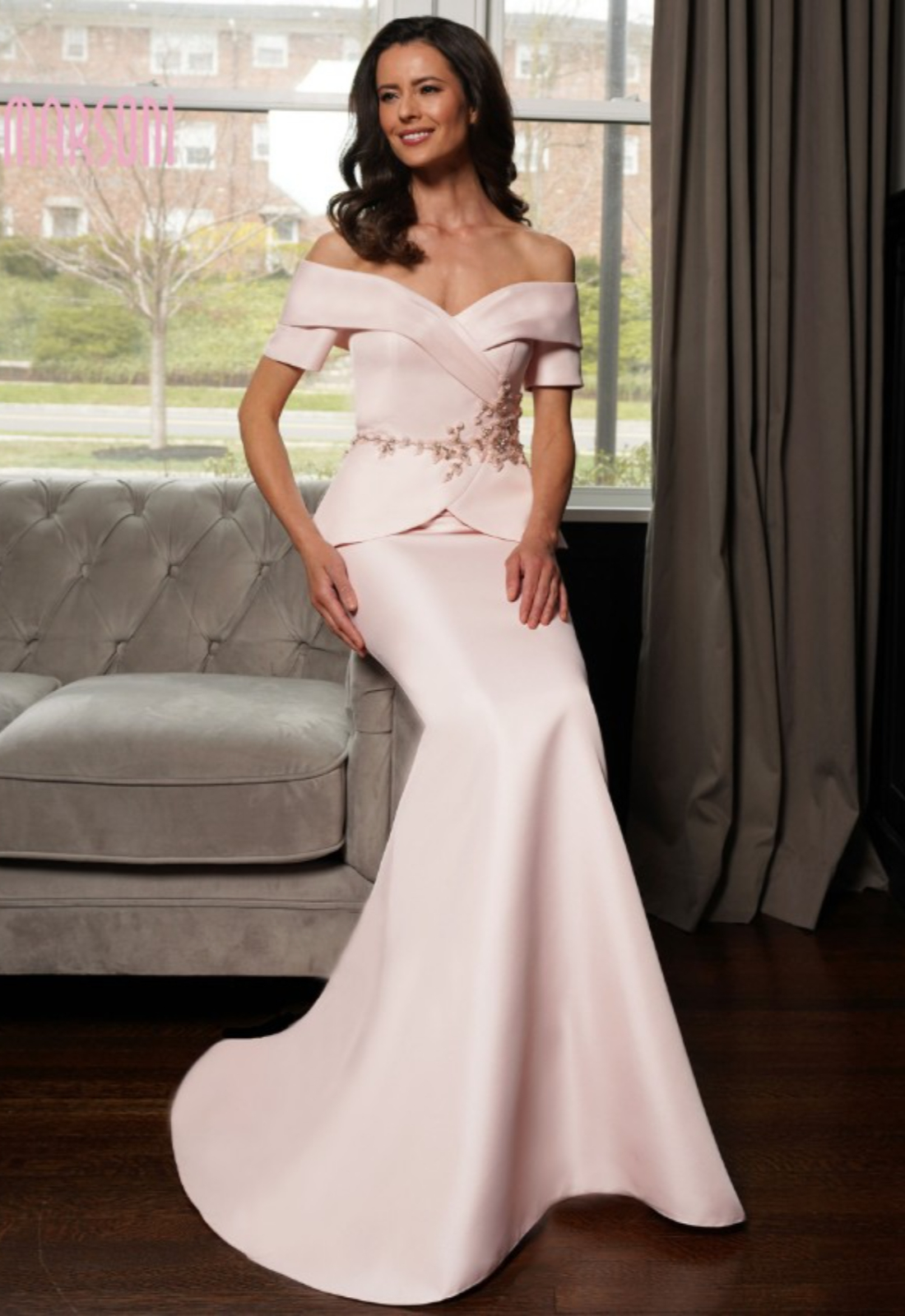 Mother of the bride and mother of the groom dresses at Stella’s Bridal in Westminster MD, featuring elegant evening gowns, formal dresses, and special occasion styles in inclusive sizing.