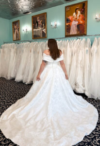 Carol - Stella's Bridal Exclusive Wedding Dress selection at Love it at Stella's Bridal shop in Westminster Maryland