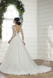 Gatsby - Stella's Bridal Essense of Australia D2939 Long Sleeve Ballgown Wedding Dress available at Love it at Stella's Bridal Boutique in Westminster Maryland