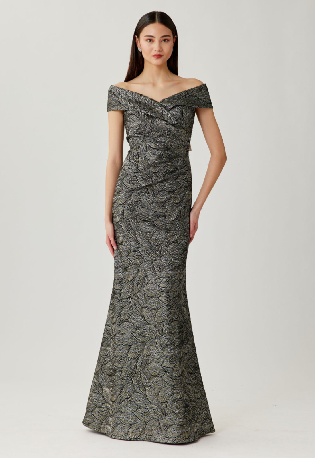 Mother of the bride and groom dress available at Stella’s Bridal in Maryland, featuring an elegant silhouette, flattering fit, and timeless design for a sophisticated wedding day look.