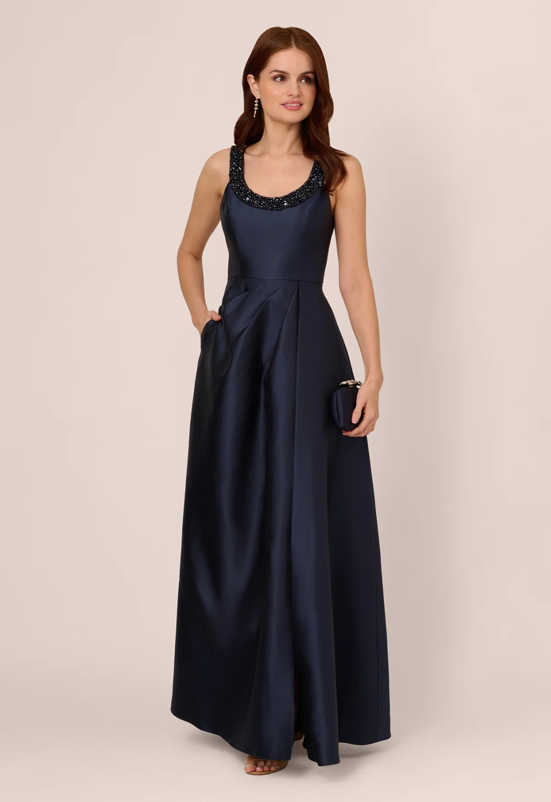 Mother of the bride and groom dress available at Stella’s Bridal in Maryland, featuring an elegant silhouette, flattering fit, and timeless design for a sophisticated wedding day look.