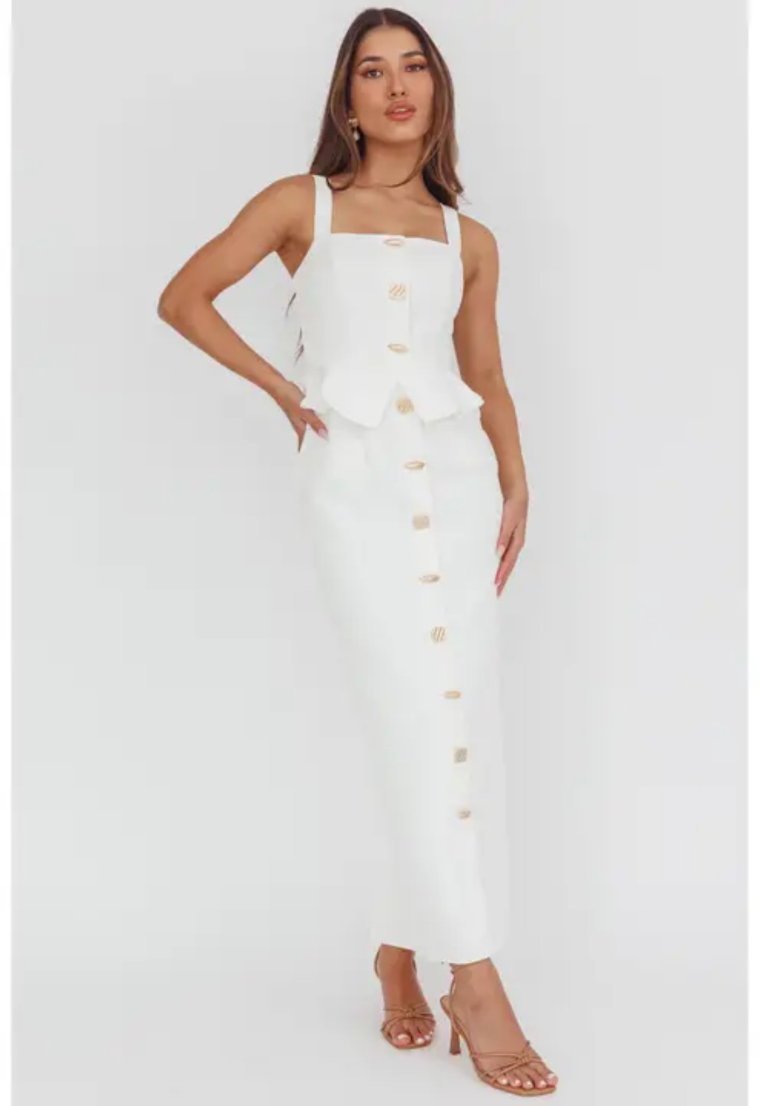 Classic Square Neck Peplum Dress - Stella's Bridal Wedding wardrobe dresses for brides including little white dresses, reception dresses, bridal shower dresses, rehearsal dinner dresses, courthouse wedding dresses, and bachelorette party outfits.