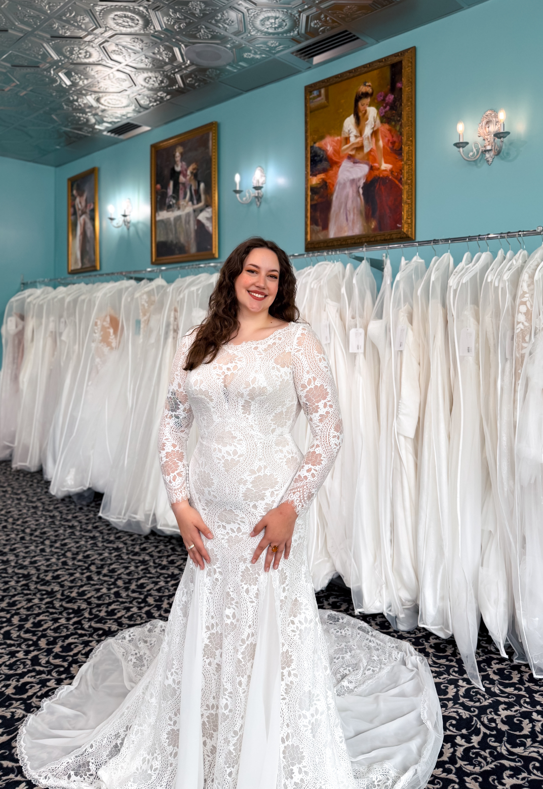 Marlowe - Stella's Bridal Love it at Stella's Exclusive Collection Dress Marlowe vintage boho Bridal Gown at Love it at Stellas Bridal in Westminster Maryland