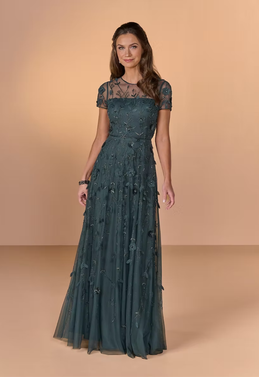 Christina Wu Formalwear Gown 40527 - youthful mother of the bride gown available at Love it at Stella's Bridal in Westminster Maryland