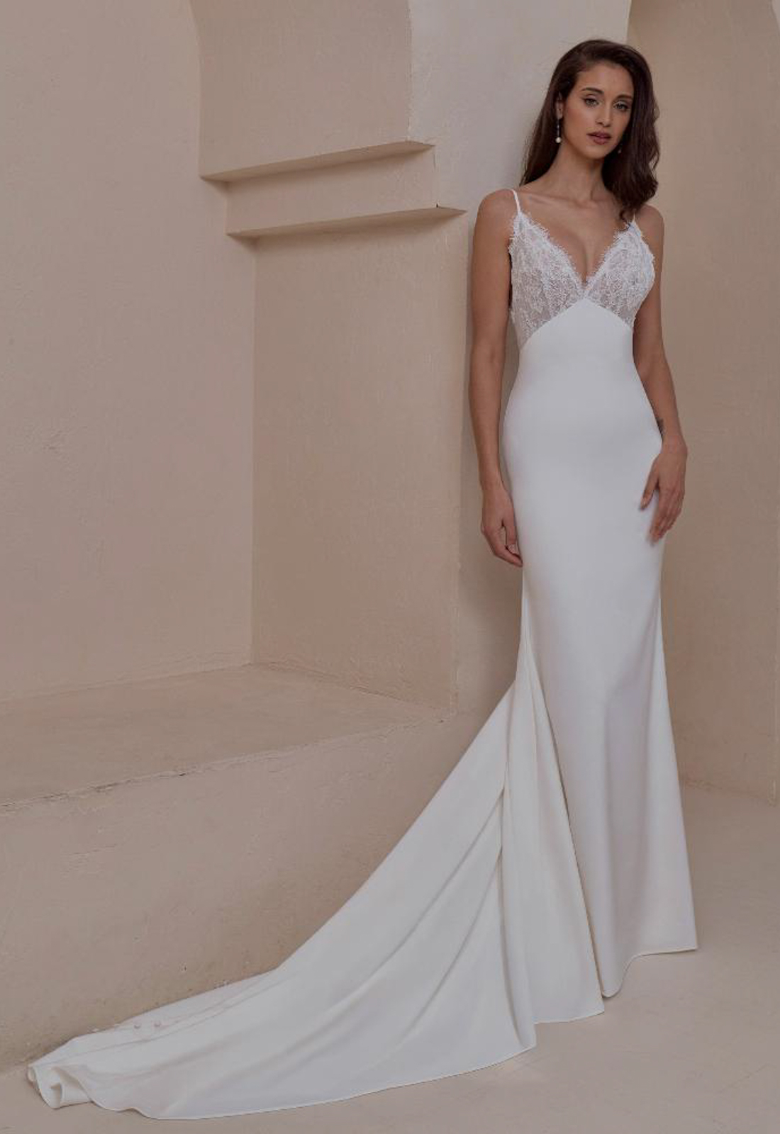 Stormy - Stella's Bridal La Perle wedding dress from Calla Blanche, featuring a romantic, modern bridal design available at Love It at Stella’s Bridal in Westminster, Maryland.