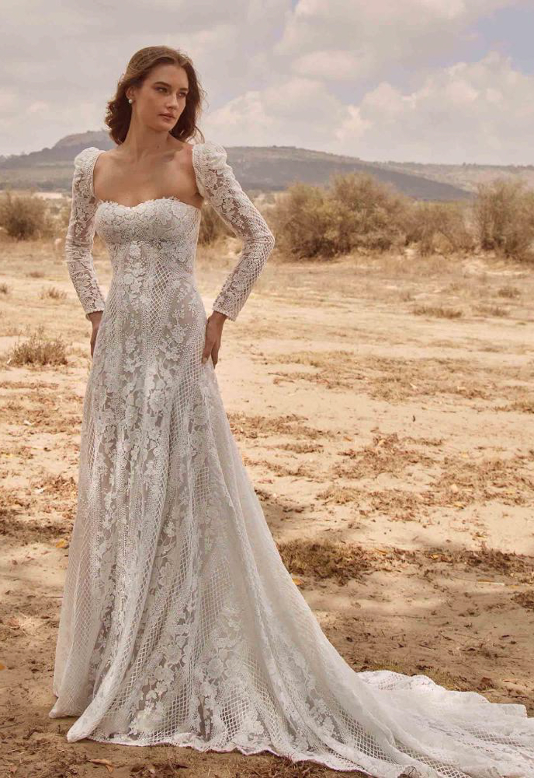 Eslyn - Stella's Bridal La Perle wedding dress from Calla Blanche, featuring a romantic, modern bridal design available at Love It at Stella’s Bridal in Westminster, Maryland.